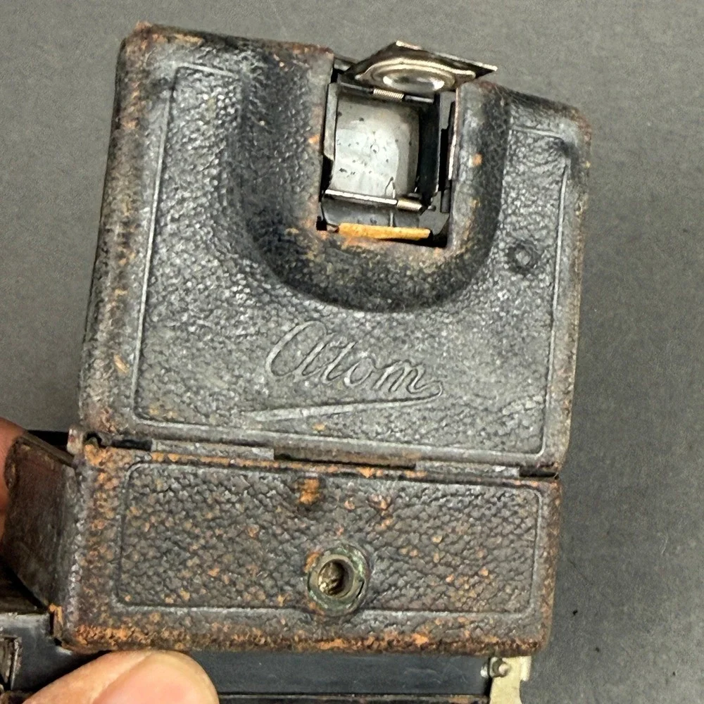 Vintage Ihagee Atom Folding Camera Carl Zeiss Tessar 6.5cm f/4.5 Working